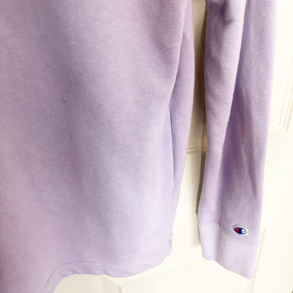 Champion Lavender Half Zip Pullover Sweatshirt Size Small - Picture 6 of 6